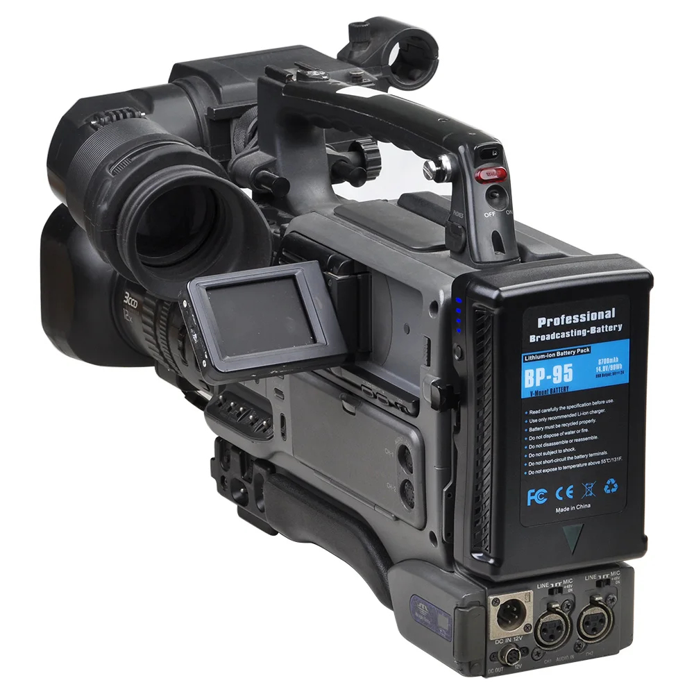 Аккумулятор Batmax BP-95/BP-150 V-образный с V-образным креплением для светильник Sony