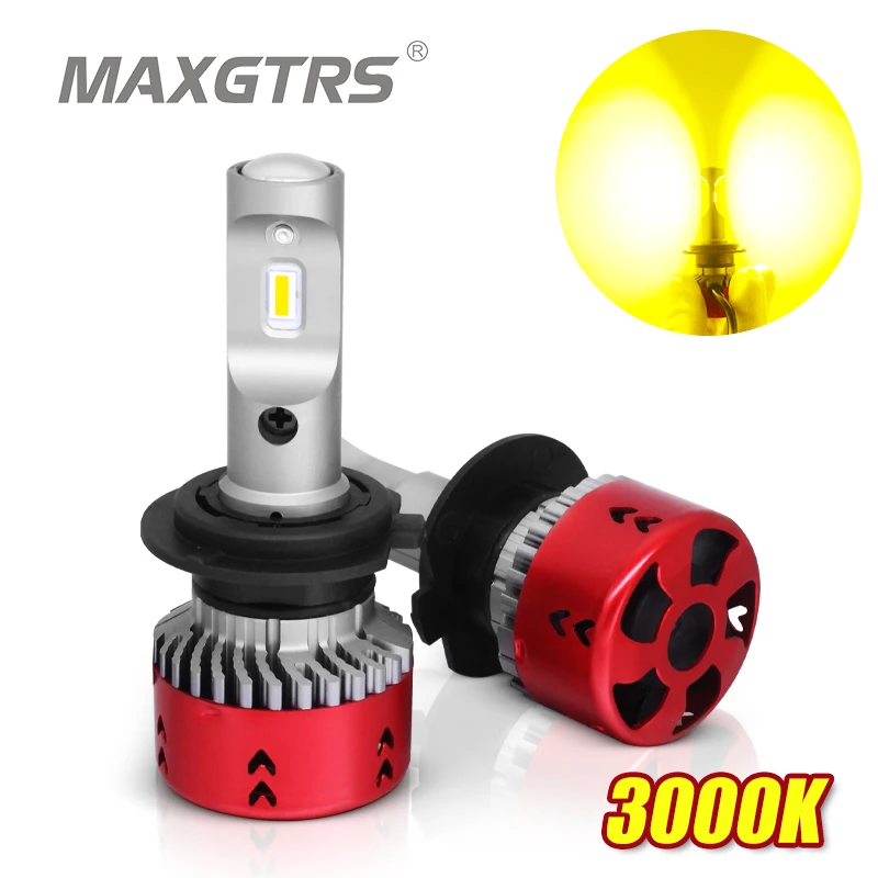 2x3000K высокая LPW мини Тип светодиодный Автомобильные фары Противотуманные H1 H4 H7