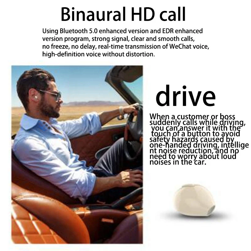 

Mini X21S Bluetooth 5.0 Wireless Earbuds with Wireless Charging Case Invisible Mini Bluetooth Earphones