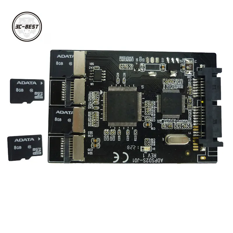 4 порта micro sd tf карты sd карт 22pin sata адапт