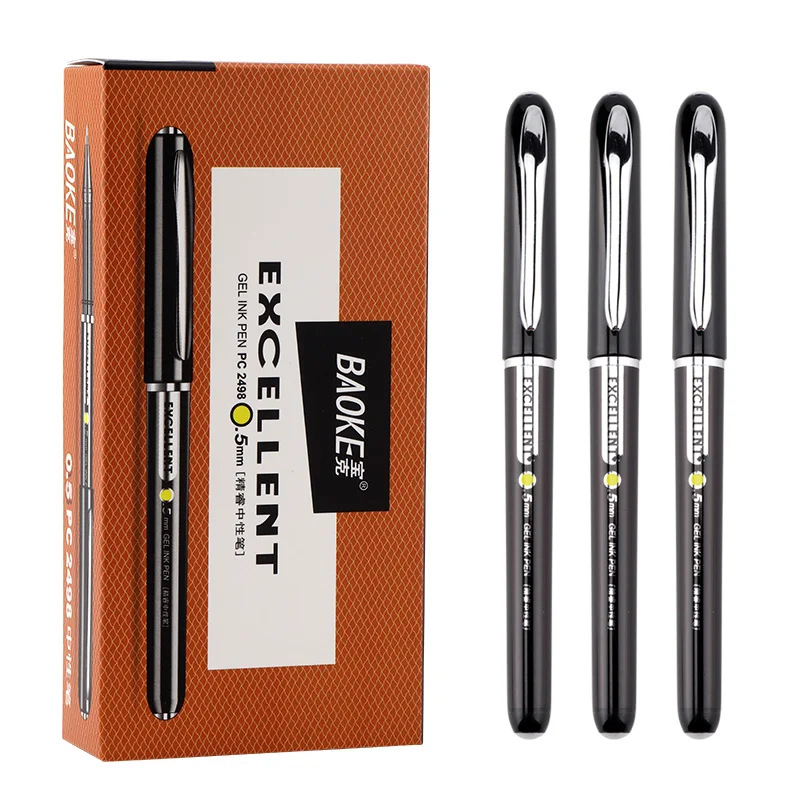 

Pc2498 нейтральная ручка 0,5 мм цилиндрическая головка серии U черная ручка на водной основе для бизнес-подписей