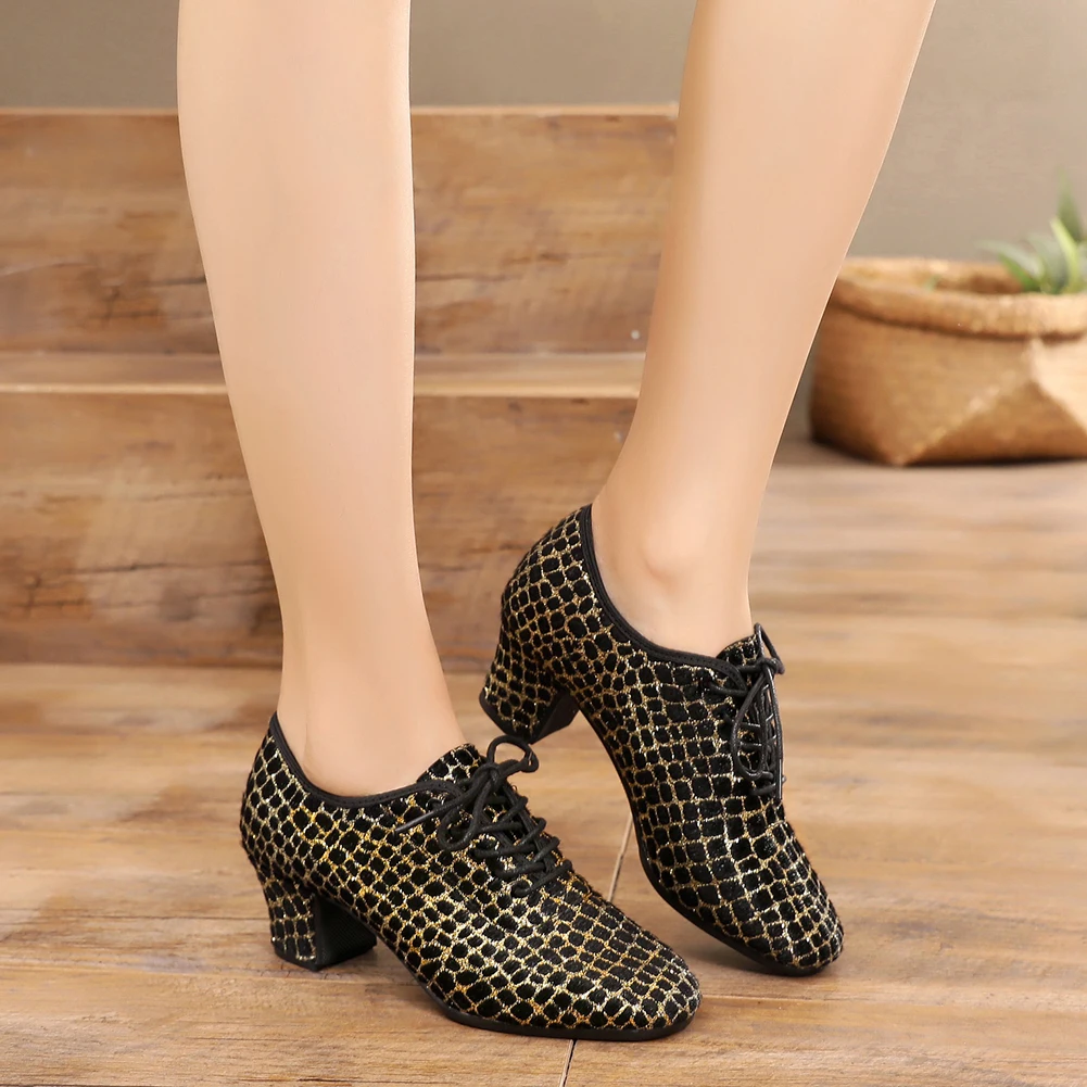 Современные туфли для бальных танцев Мужские туфли-оксфорды на мягкой резиновой