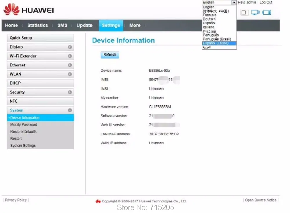 Разблокированный Мобильный Wi-Fi PRO2 HUAWEI E5885Ls-93a cat6 с аккумулятором 6400 мАч и одним портом RJ45 LAN Ethernet E5885