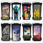 Наклейка на мусорную корзину Tiger Fun, наклейка на стену в виде монстра, водонепроницаемая, для спальни, кухни