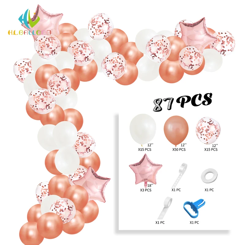 

Party Decoration Set Balloons Arch for Happy Birthday Wedding Globo Latex Balloon Bow Baby Shower Balloon