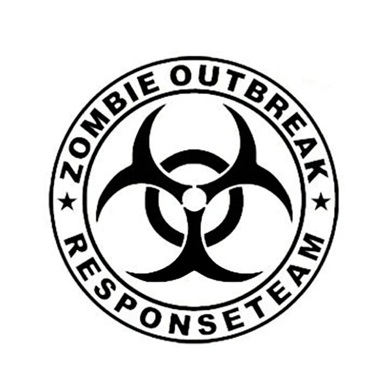 

Hot Sell 3 Size ZOMBIE OUTBREAK Reflective Umbrella Body Refuel Classic Film Rear Side Door Stickers Car Stickers