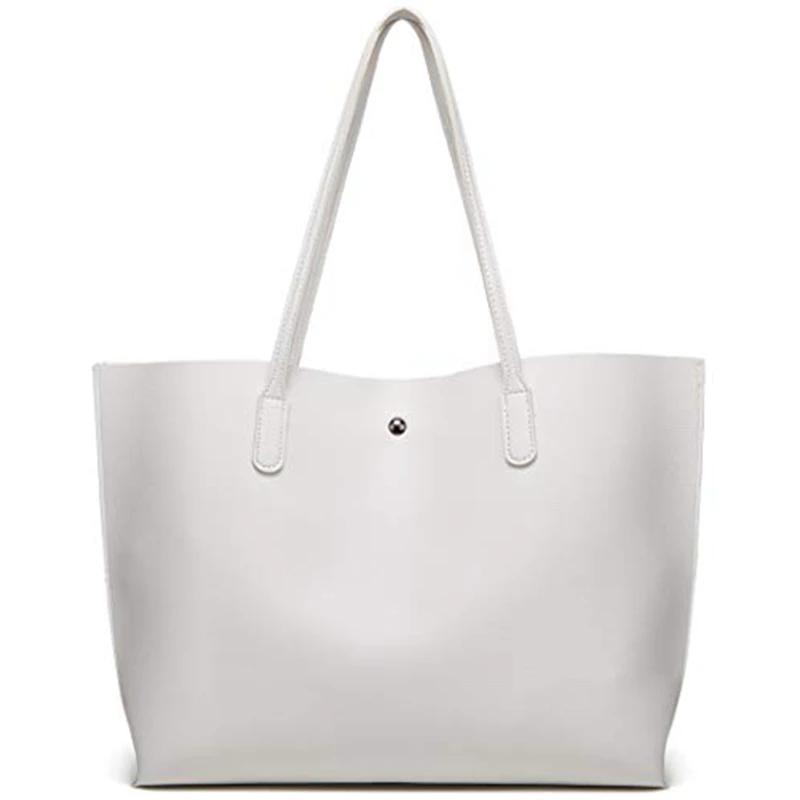 

Ladies Handbag Large Capacity Solid Color Wallet Big Soft Pu Leather Handbag Female New Style Shoulder Bag