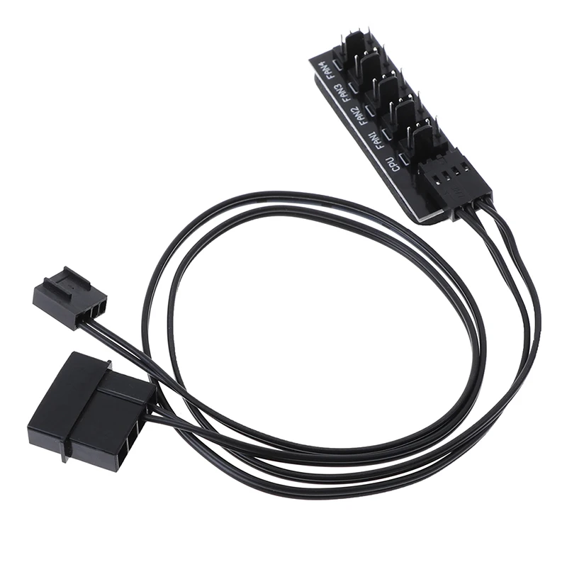 От 1 до 5 4Pin чехол-кулер для процессора сплиттер-адаптер вентиляторного