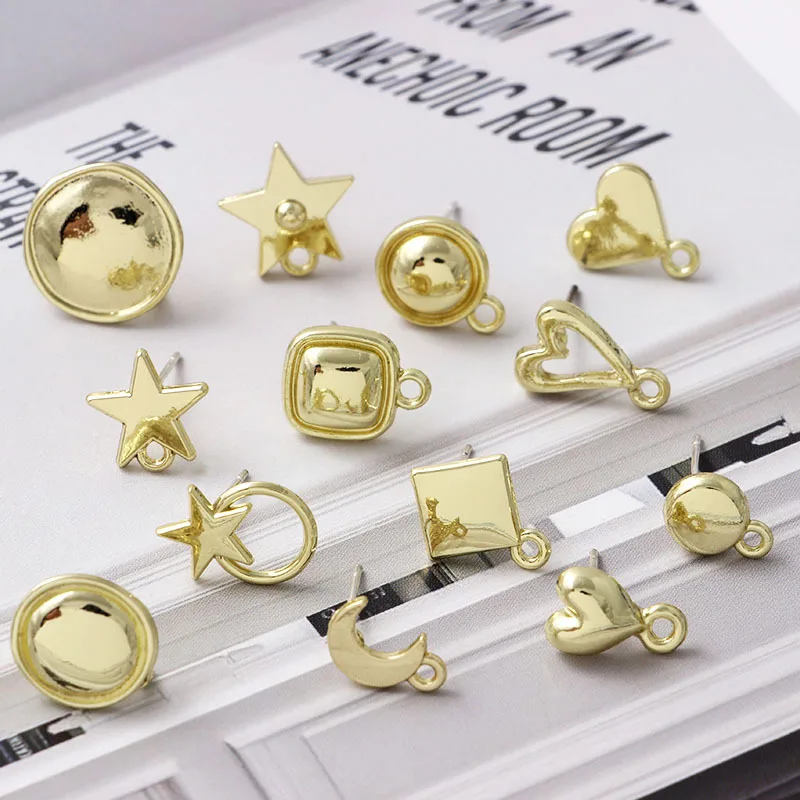 10 шт. сделай сам серьги настройки ручная работа любовь сердце звезды висюльки с