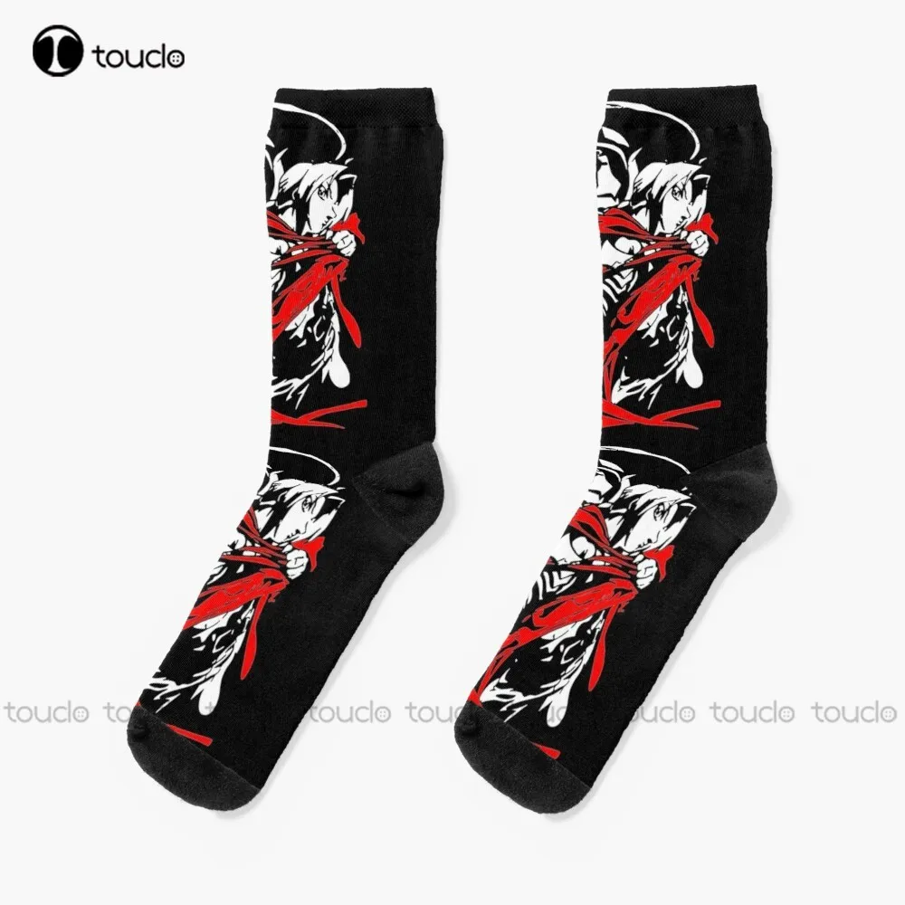 

Fullmetal Alchemist - Alphonse And Edward Elric Socks Soft Socks Personalized Custom Unisex Adult Teen Youth Socks Fashion New