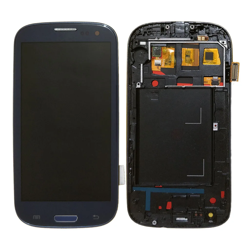 Для Samsung Galaxy S3 i9300 ЖК дисплей сенсорный экран дигитайзер Home Botton полная сборка с