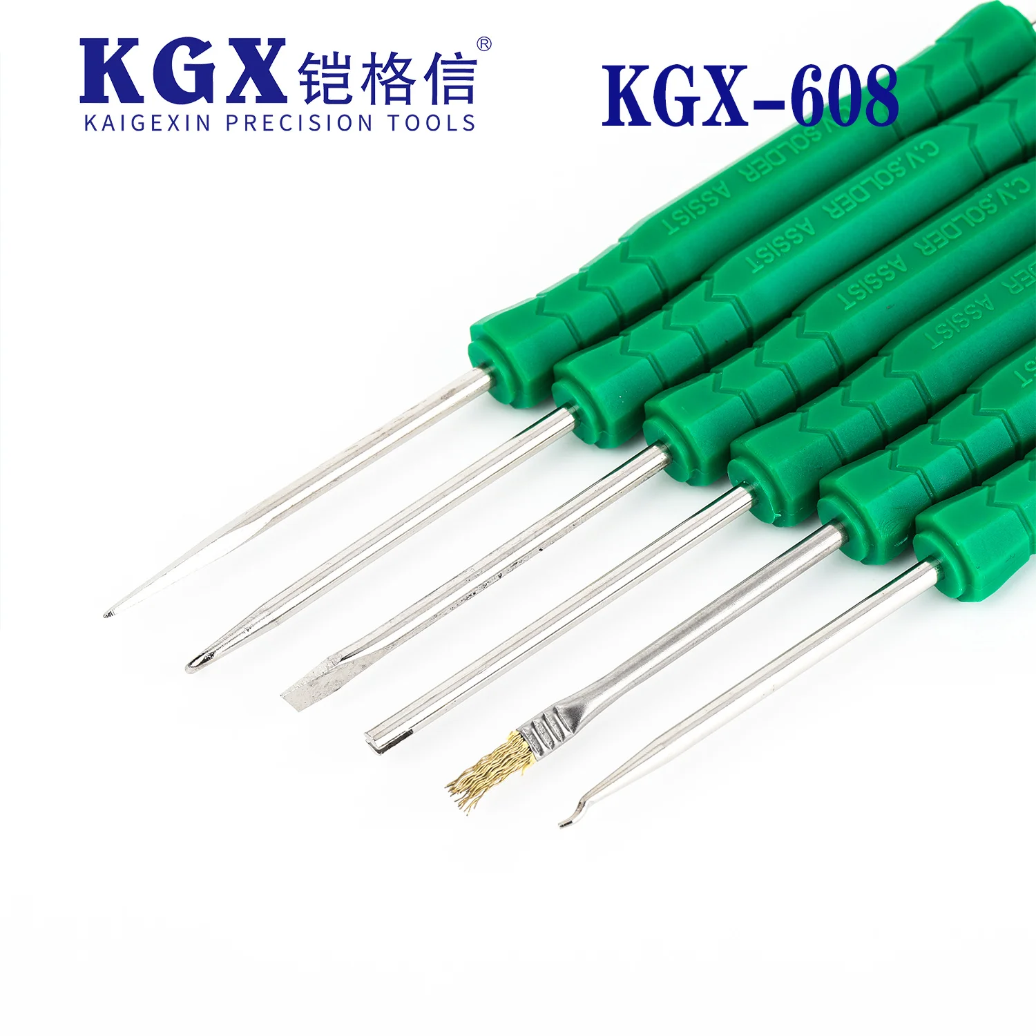 

MasterXu KGX 608 Welding Maintenance Clean Tools For PCBA Repair Tool Set Multi-Function Double Side 6 In 1 Tool Kit Assistant