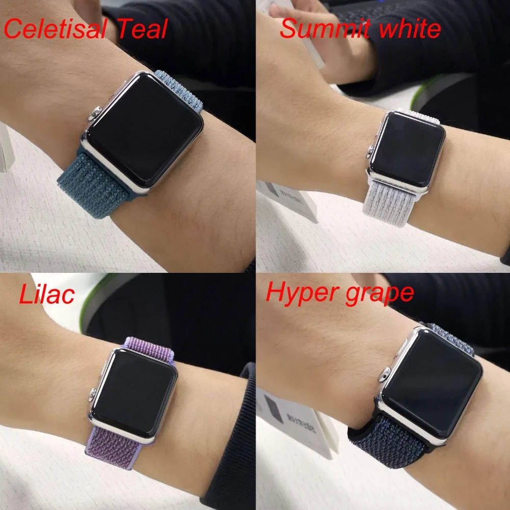 Спортивные петли для наручных часов Apple Watch, версии 44/42/40/38 мм 5/4/3/2/1 нейлоновый ремешок для наручных часов браслет ремешок с крючками и петлями застежка