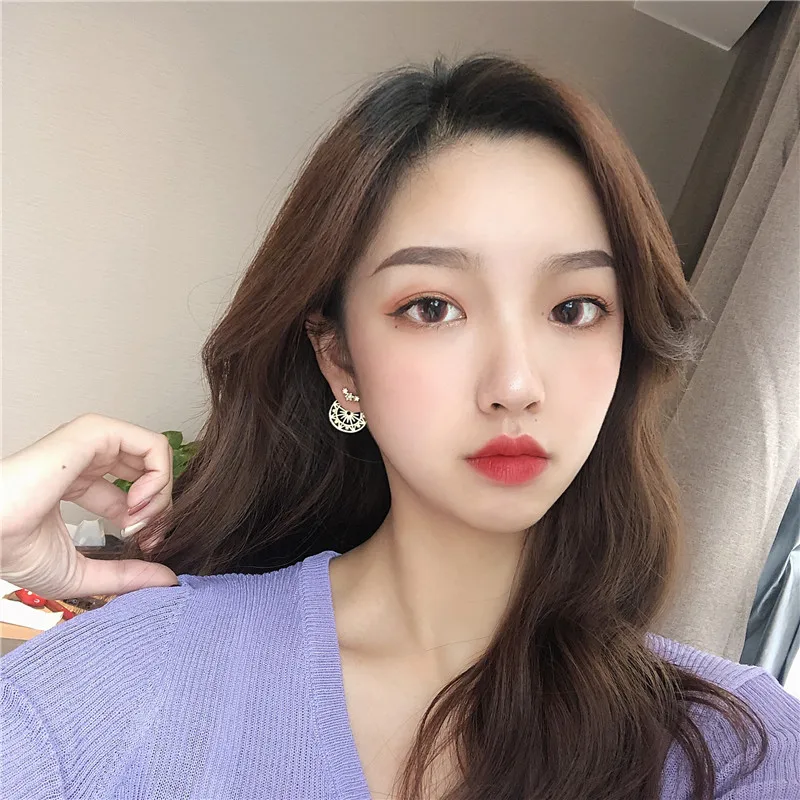 Серьги-гвоздики с серебряной иглой S925 модные очаровательные ювелирные изделия