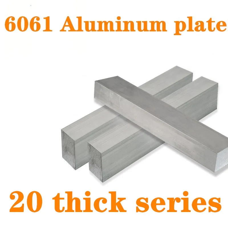 

6061 Aluminum Flat Bar Flat Plate Sheet 20mm thick series with Wear Resistance For Machinery Parts