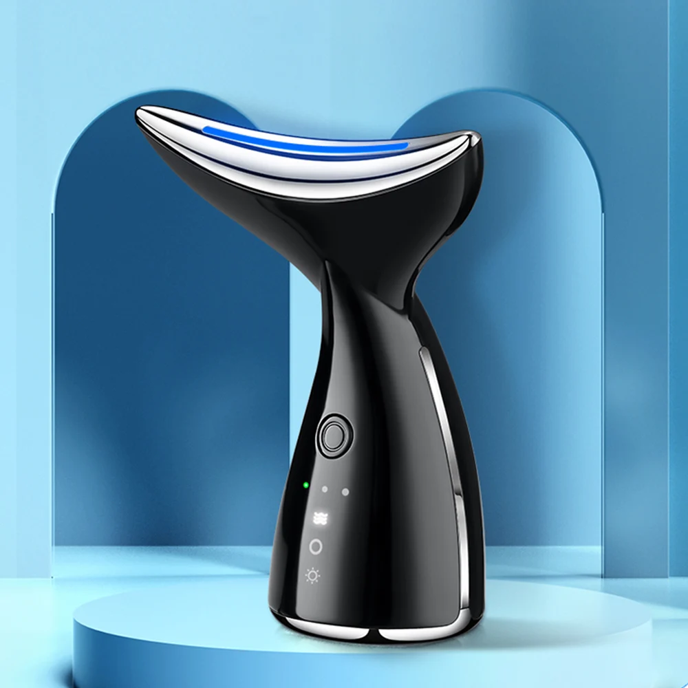 

Neck Anti Wrinkle Face Lifting Beauty Device Color Light Import Therapy Skin Care Tighten Massager Reduce Double Chin Removal