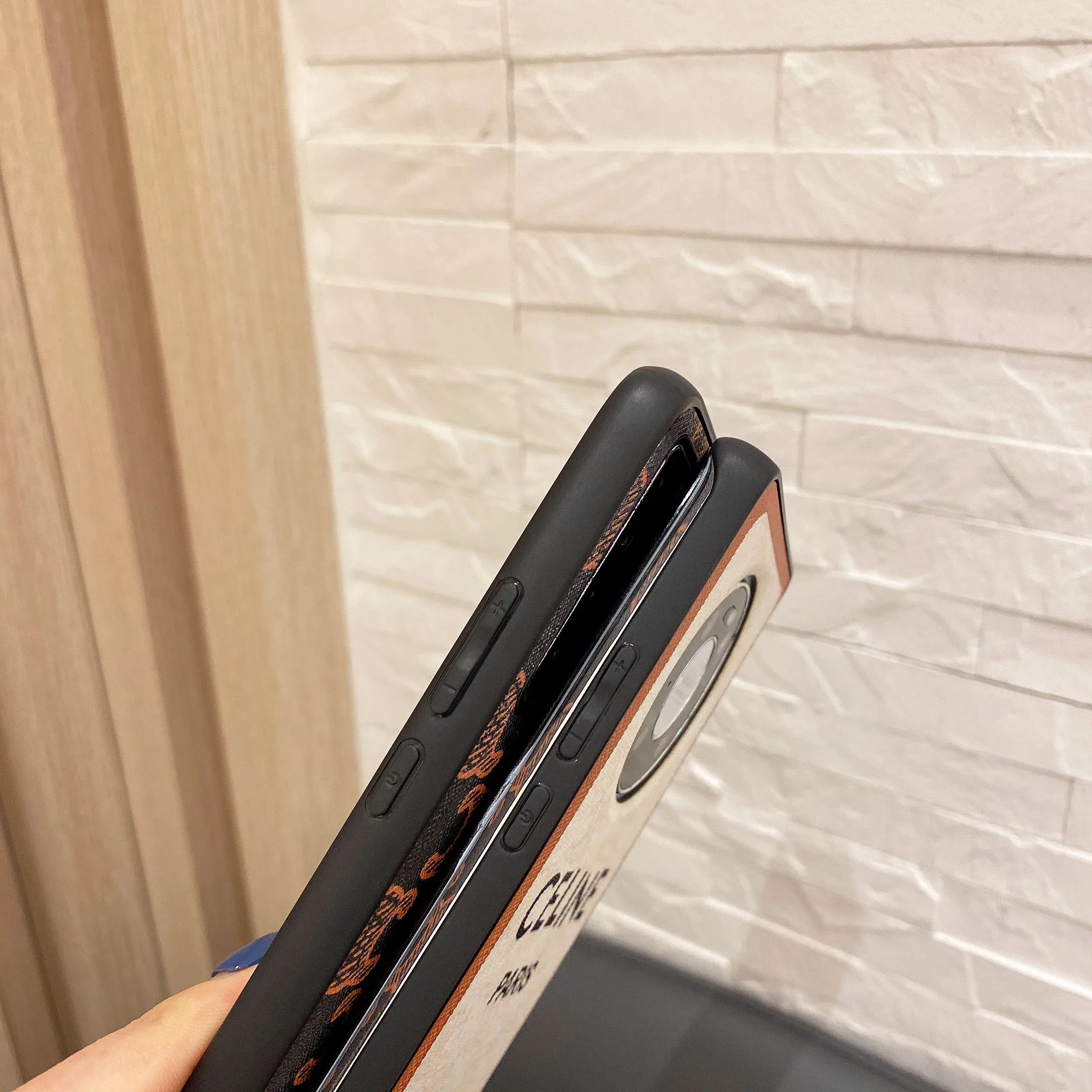 

Fashion Women Luxury Brand Leather Phone Case For HuaWei Mate 40 P40 Pro Plus mate 20 P30+ Pro CL back Cover coque