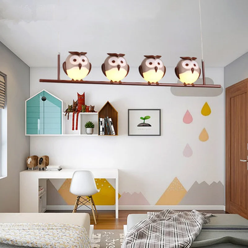 Люстра мультяшная для детской комнаты лампа ухода за глазами мальчиков и девочек