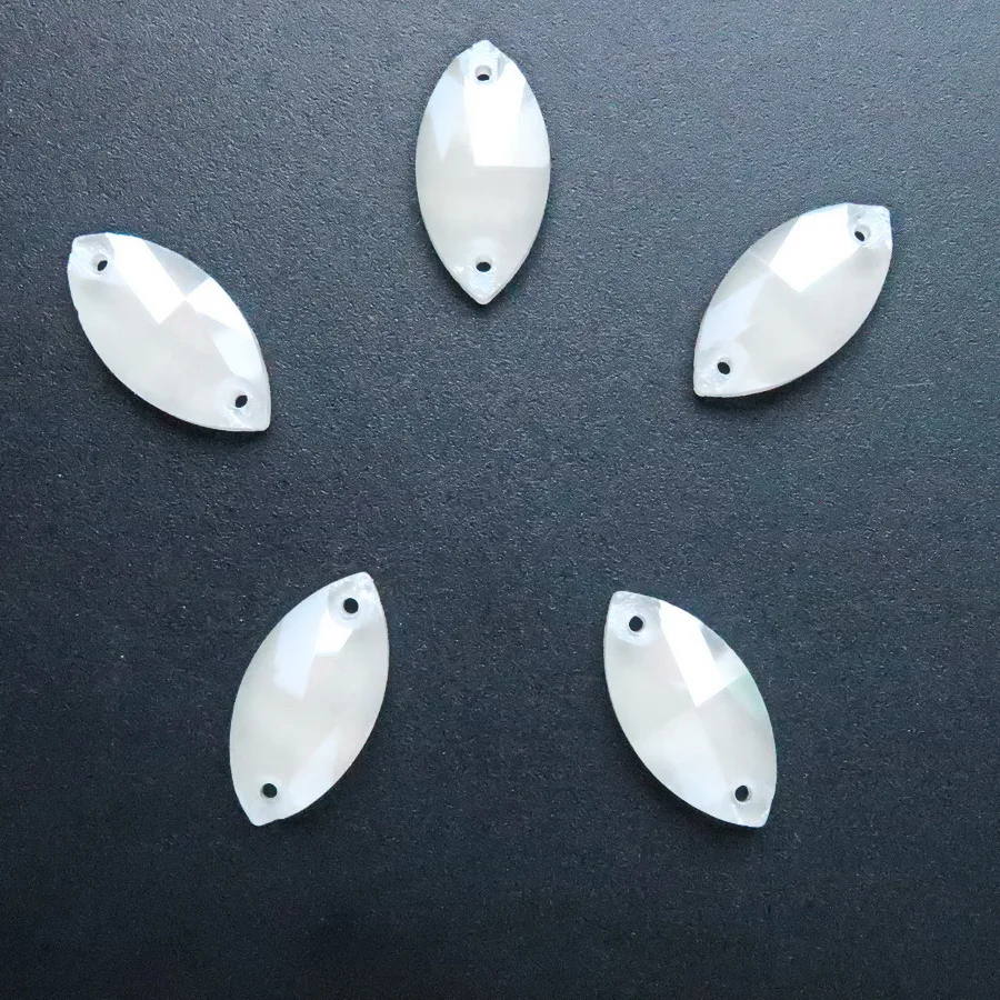 Желе карамельный Цвет Наветт Маркиза Форма стекло Кристаллы Стразы для шитья 6 размеров Одежда Обувь Сумки ремесленные diy отделка