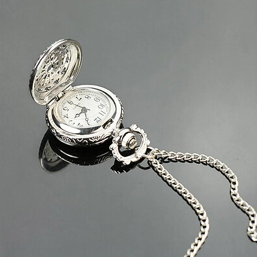

Retro small Size Spider Webs Pocket Watch/Watch Necklace Fashion Jewelry Pendant Watch Necklace SWD889
