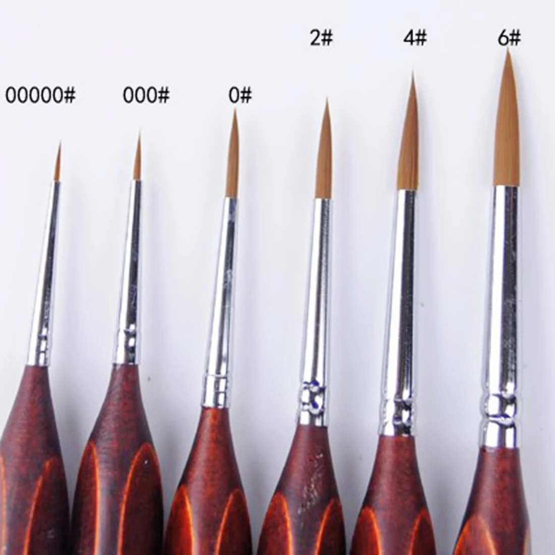 6Pcs Miniature Paint Brushes Set for Fine Detailing and Rock Painting Models by Numbers Supplies Model Building Tool Sets | Игрушки и