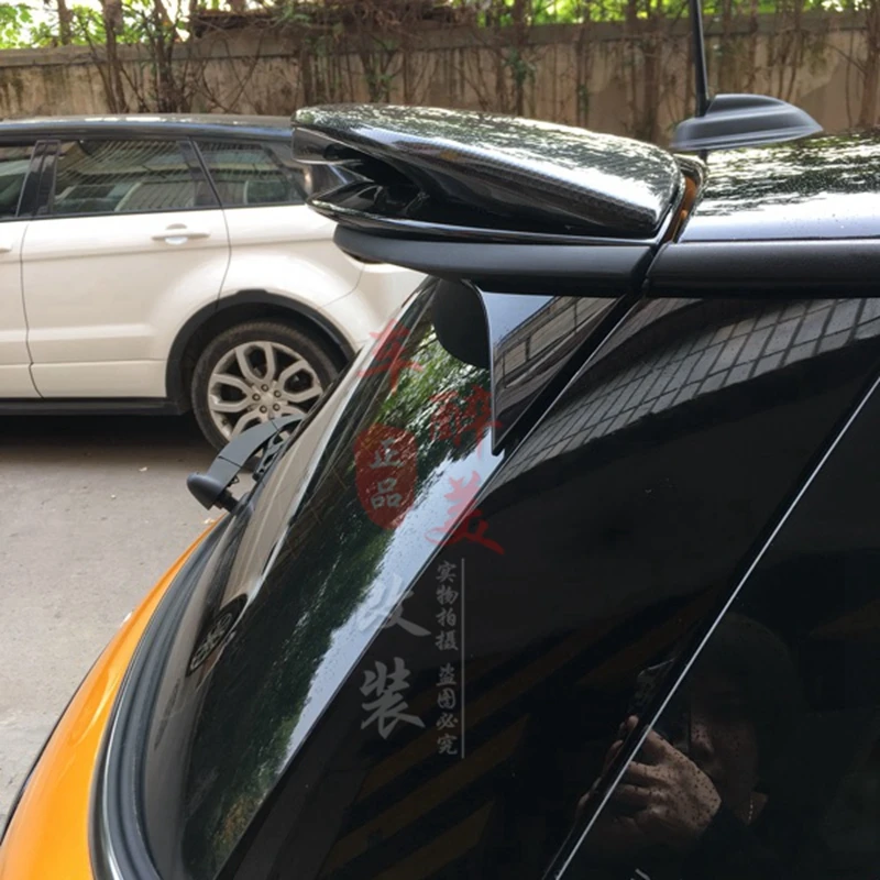 Углеродное волокно JCW спойлер на крышу глянцевый карбоновое волокно заднее стекло крыло обвес гоночные аксессуары обшивка для мини F55 F56 Cooper