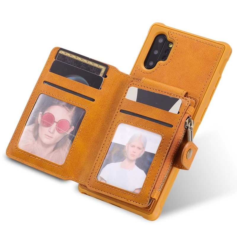 Кожаный чехол-книжка для samsung Galaxy Note 10 Plus чехол из искусственной кожи S8 S9 S10 S10E 9 8 |