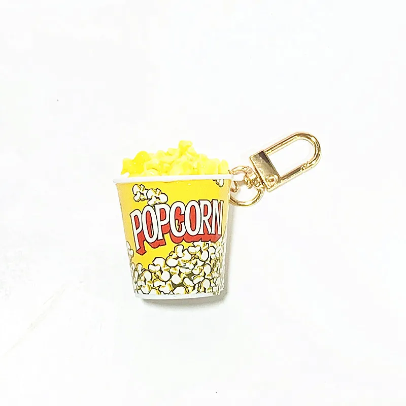 Новинка 2020 креативные брелки в виде попкорна банан и лимон для женщин
