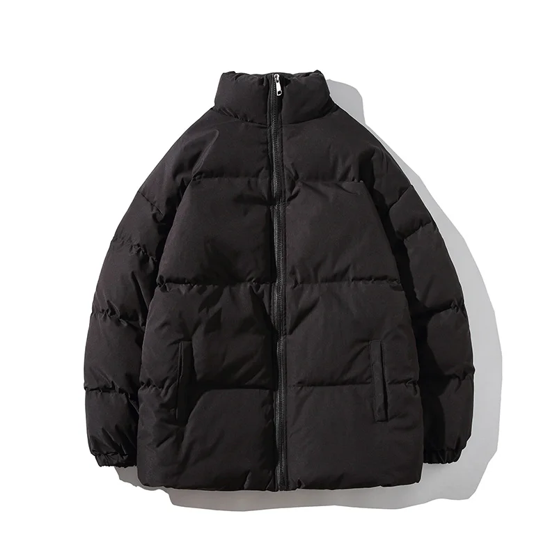 Thicken Men Winter Jackets and Coats Size M-5XL Stand Collar Oversize Parkas Korean Couple Male Cotton Padded Coat Warm Jackets