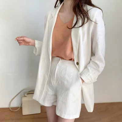 Женский офисный костюм из двух предметов повседневный элегантный комплект