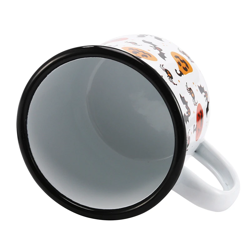 Эмалированные кофейные кружки 350 мл Подарочная чашка в виде тыквы на Хэллоуин для