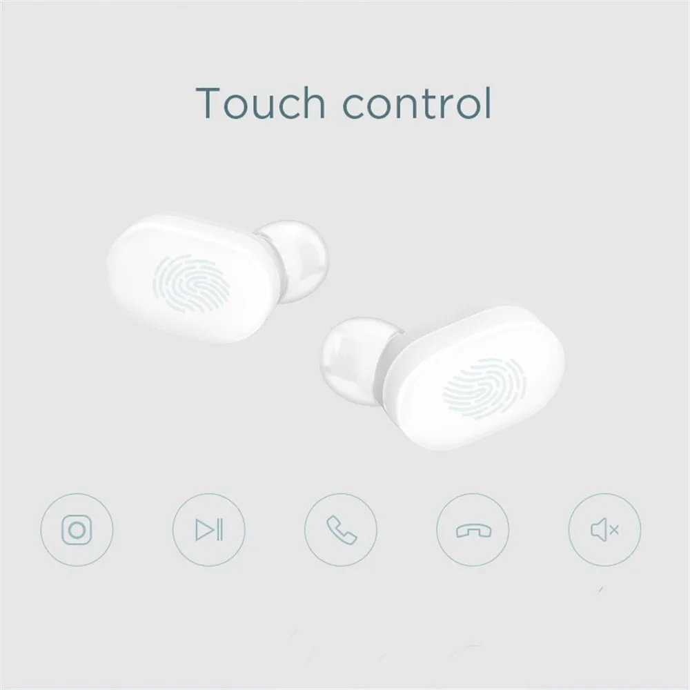 Глобальная версия Xiaomi Airdots Bluetooth 5 0 TWS наушники Mi True Wireless с сенсорным управлением Air