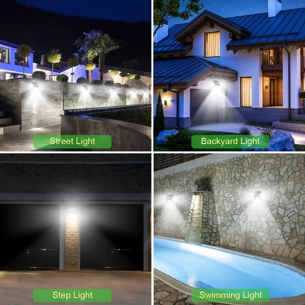 

Outdoor Lighting 100 LED Solar Wall Light Waterproof Outdoor Lamp LED With PIR Motion Sensor Exterior Street Light