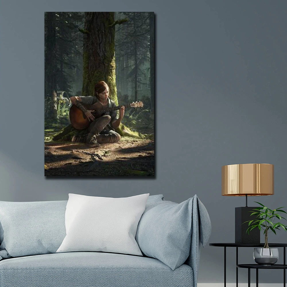 Настенный плакат Последняя из США скандинавский постер на холсте с изображением