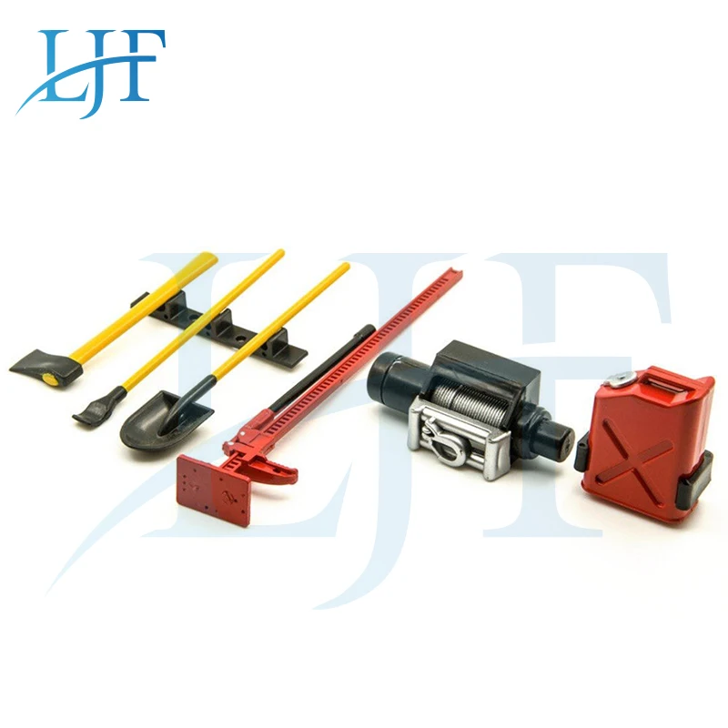 LJF 6 шт. имитация украшения инструмент Аксессуары для 1/10 SCX10 TRX4 D90 RC Рок Гусеничный