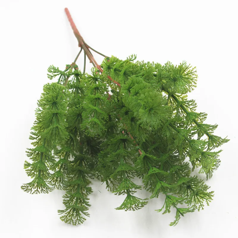 35 см 6 вилка пластиковые листья тропические растения искусственное растение