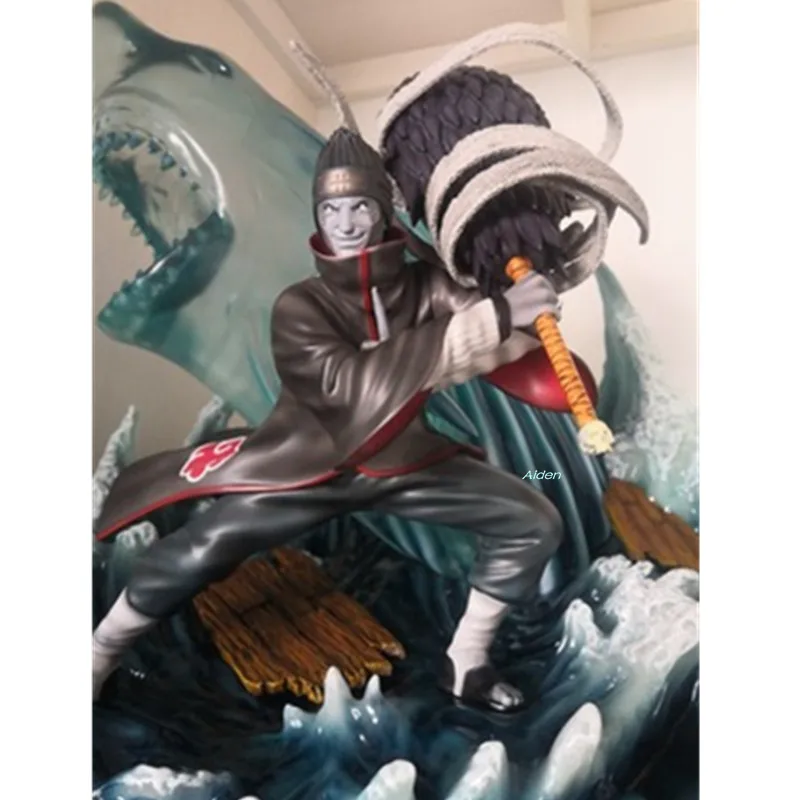 1" Статуя Наруто Akatsuki бюст Hoshigaki Kisame полноразмерный портрет Samehada GK Коллекционная модель игрушки коробка 47 см Z2729