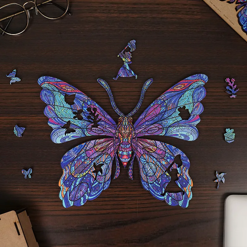 

Wooden Jigsaw Puzzles, Irregular Shaped Animal Puzzles, Difficult Decompression Educational Toys, Home Early Education Toys