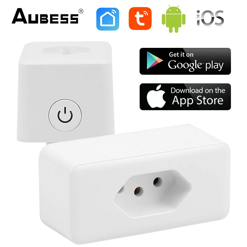 Смарт-розетка AUBESS с поддержкой Wi-Fi 10/16 А | Электроника