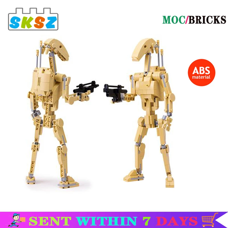 

2021New B1robot Model MOC Building Blocks Space Movie Wars Series Collection Children Adult Assembly Toys for Kids Birthday Gift