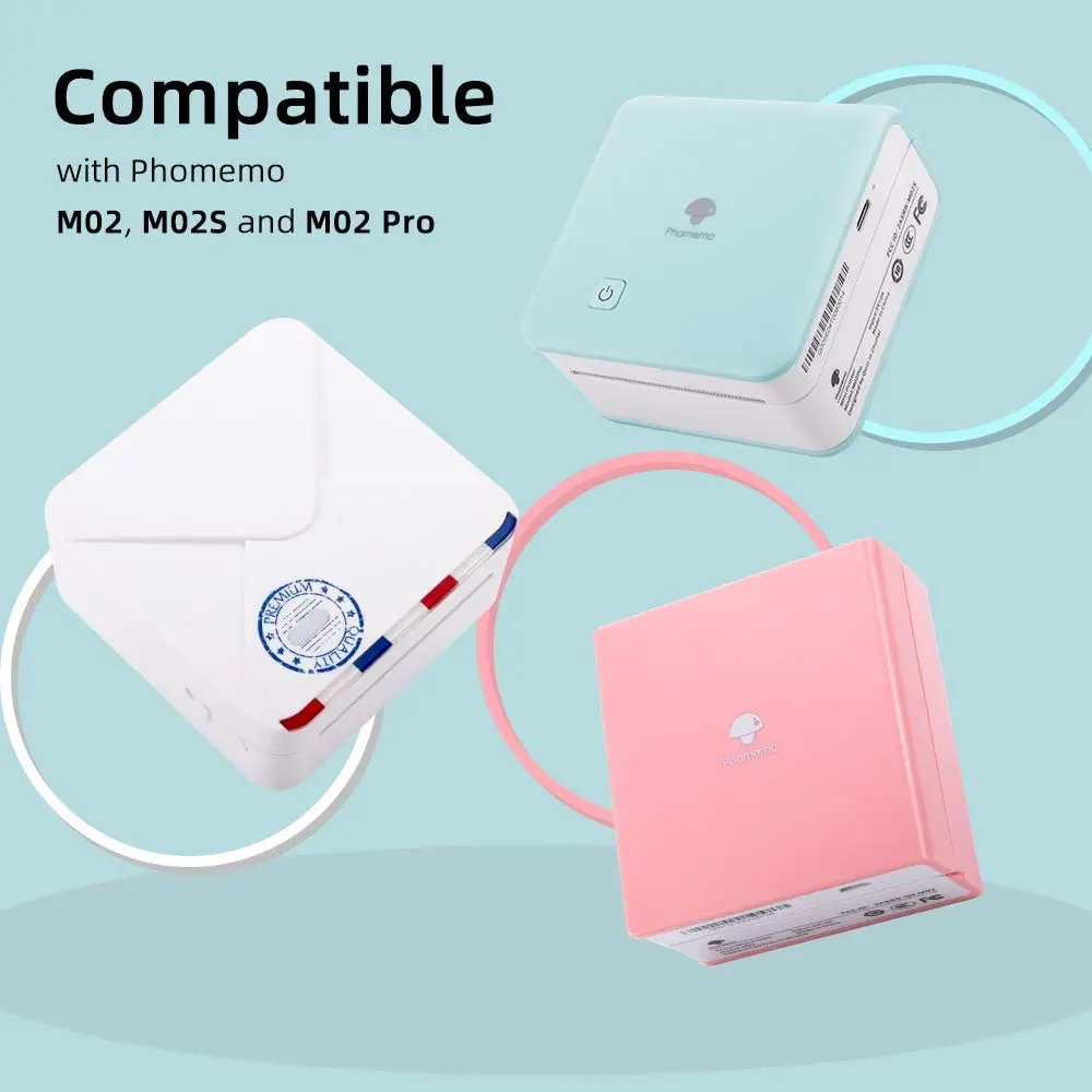 3 рулона самоклеящейся термобумаги Phomemo M02/M02 Pro/M02S время хранения фотобумаги 20 лет