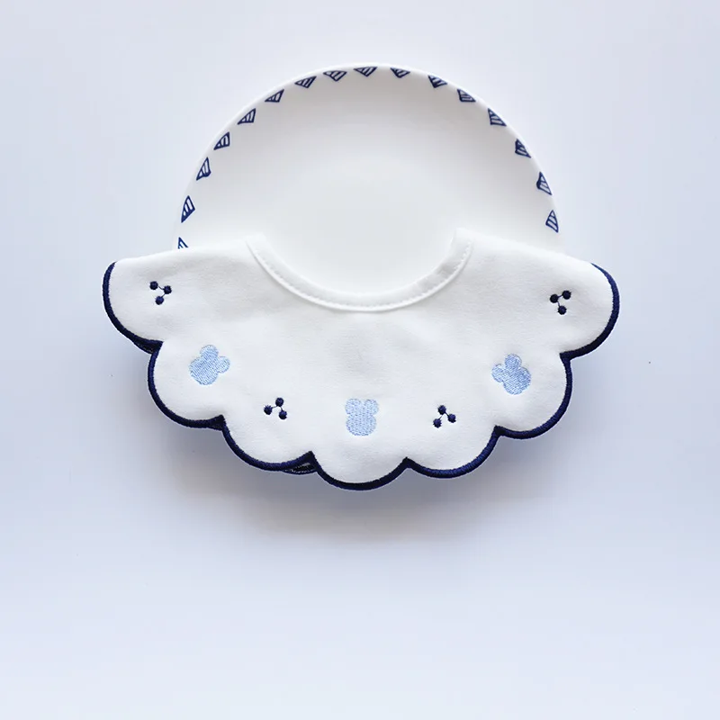 Детские нагрудники в Корейском стиле 360 Круглый Вращающийся шарф хлопковые