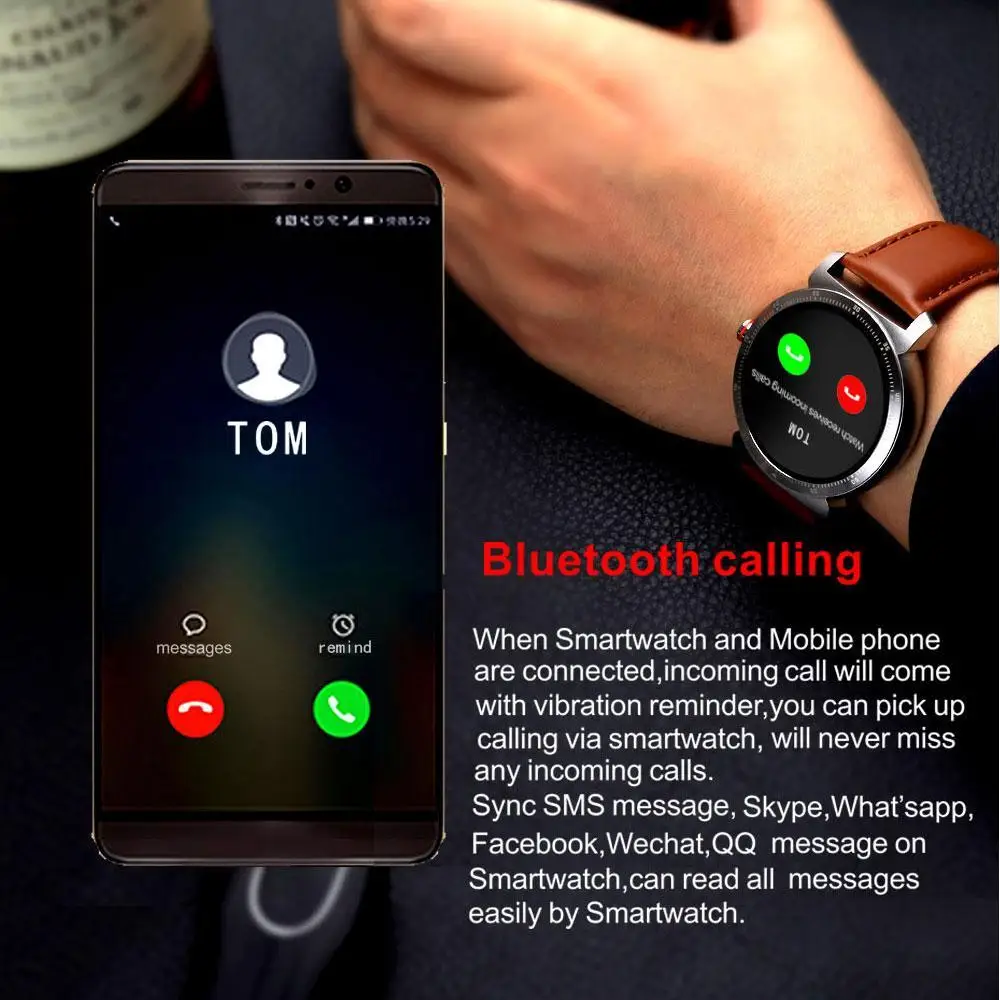 Смарт часы K88H Plus с HD дисплеем пульсометром шагомером фитнес трекером мужские