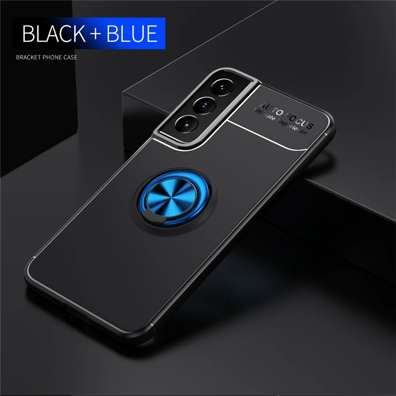 For Samsung Galaxy S22 Case for Samsung S22 S21 S20 Cover Armor Protective Ring Back Silicone Cover Galaxy S22 Case