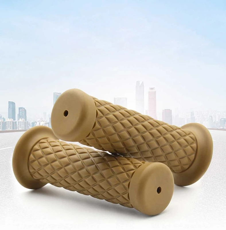 

Universal 22mm Motorbike Rubber Handle Vintage Handlebar Hand Grip Bar End For Motocross Moto Grip Pit Bike W91F