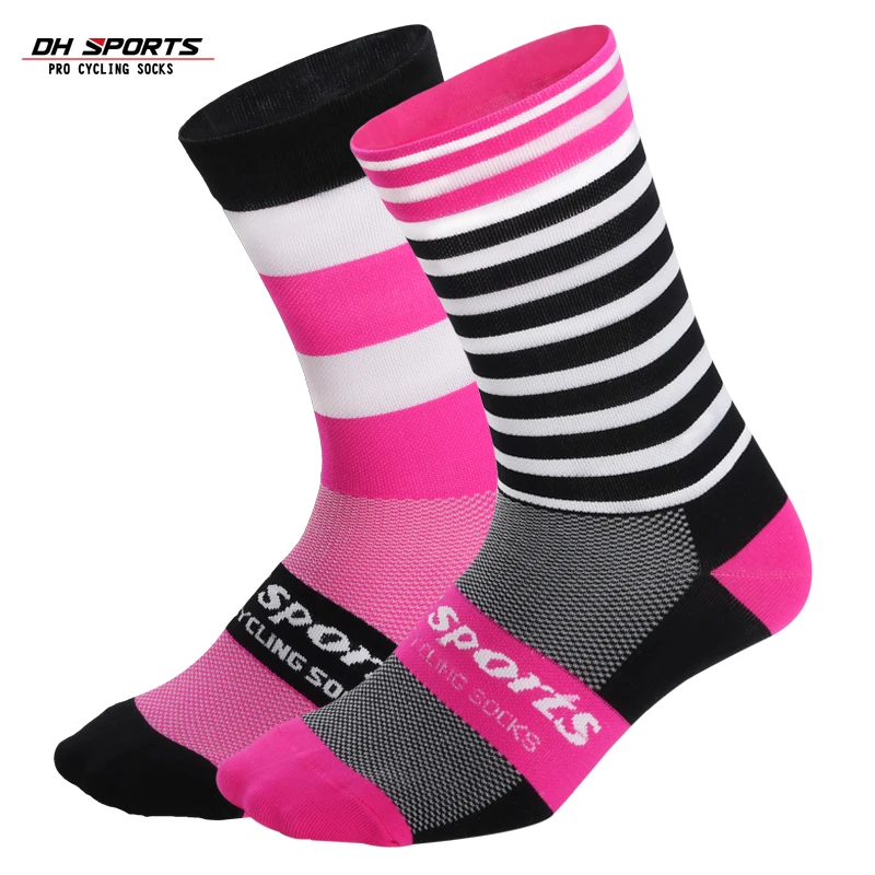 Весна быстросохнущие женские компрессионные чулки в полоску износостойкие