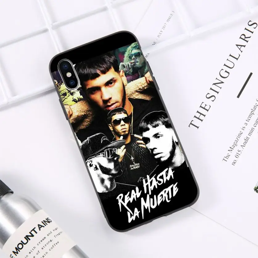 

Anuel AA Rapper DIY Painted Beautiful Phone Case for iPhone 11 pro XS MAX 8 7 6 6S Plus X 5 5S SE XR casese 2020