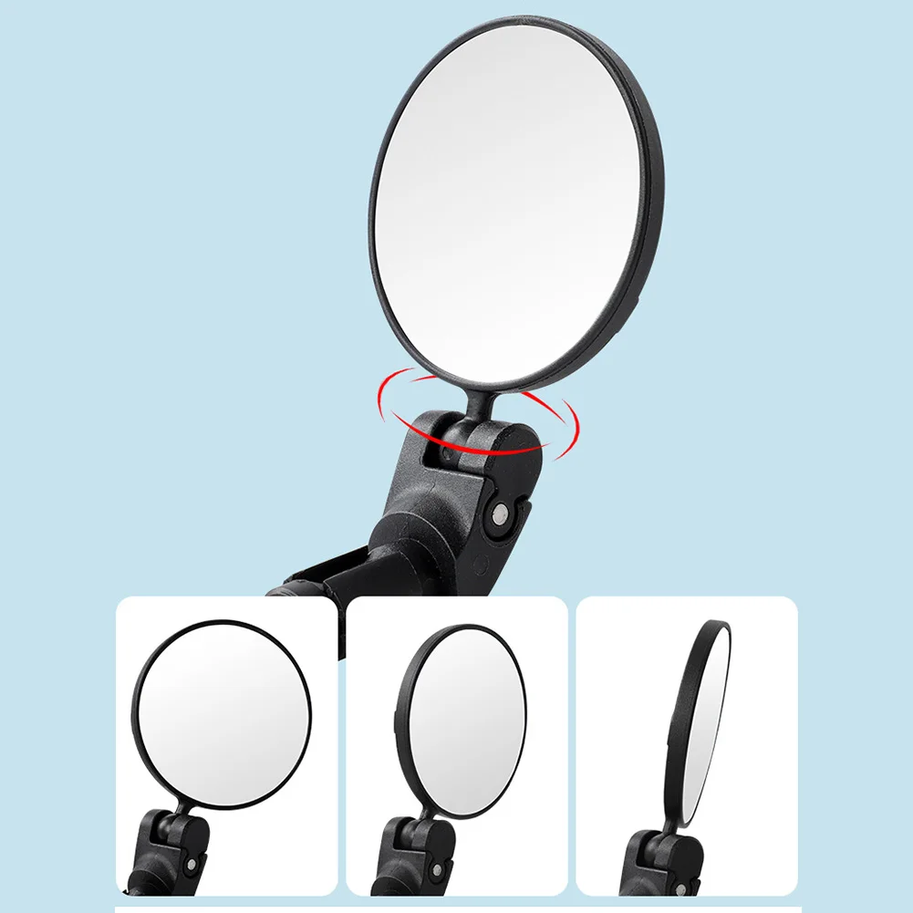 

MTB Mountain Bike Rearview Mirror Bicycle Handlebar Convex Rear View Mirror Bike Accessories Angle Adjustable Cycling Rear View