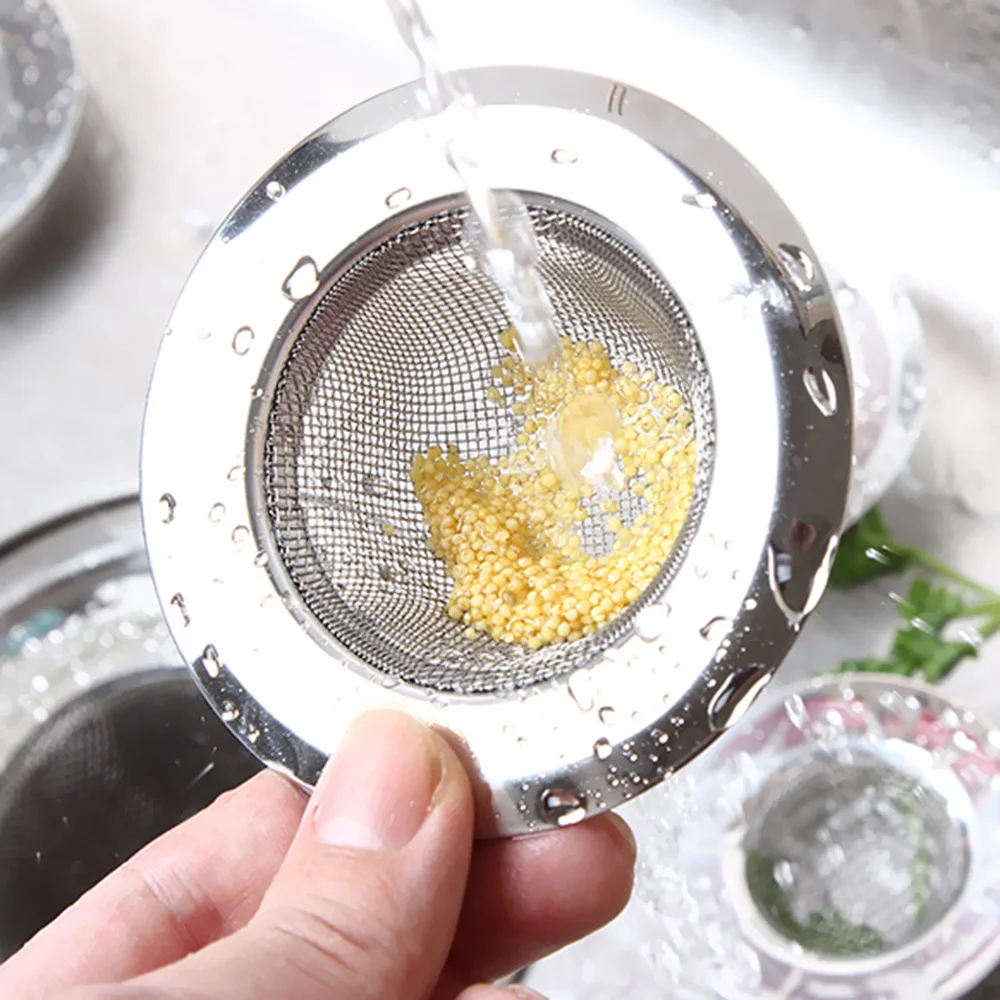 

1 Piece Kitchen Sewer Filter Appliances Bathroom Sink Stainless Steel Prenvent Sewer Blockages Diameter About 7cm