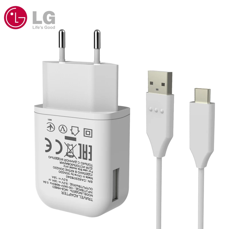 LG LG G5 ЕС Plug быстрое зарядное устройство для путешествий с USB кабель usb-c/HDMI для MacBook Pro LG V30 V20 G6 F800 F700 H860N H990N - Тип штекера: Charger Add Type C